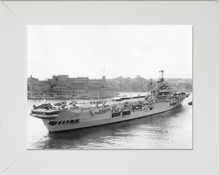 HMS Indomitable 92 Illustrious Class Aircraft Carrier Aerial Port Side Malta Photo Print - Posters, Prints, & Visual Artwork - by Hampshire Prints (image 5 of 9)