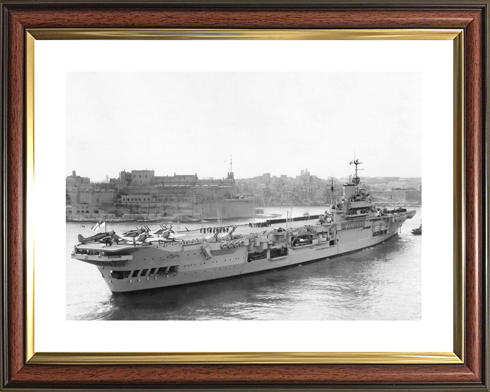 HMS Indomitable 92 Illustrious Class Aircraft Carrier Aerial Port Side Malta Photo Print - Posters, Prints, & Visual Artwork - by Hampshire Prints (image 8 of 9)