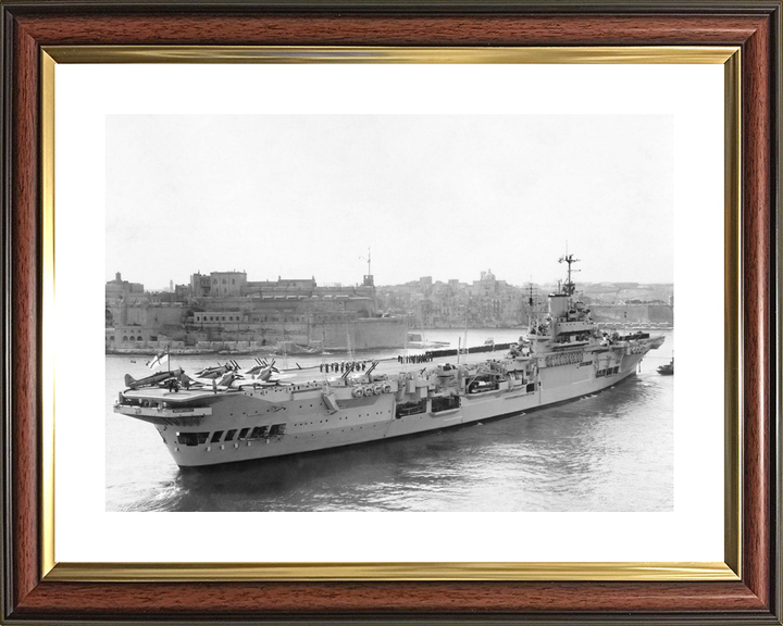 HMS Indomitable 92 Illustrious Class Aircraft Carrier Aerial Port Side Malta Photo Print - Posters, Prints, & Visual Artwork - by Hampshire Prints (image 8 of 9)