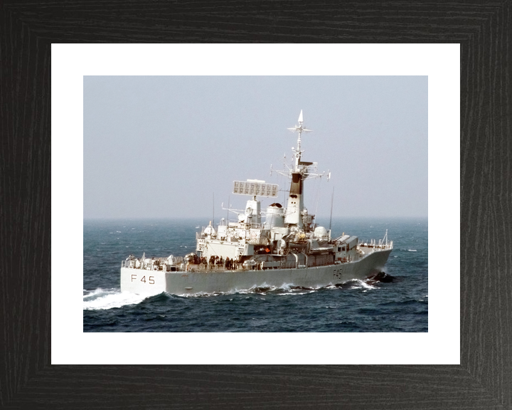 HMS Minerva F45 Leander Class Frigate April 1988 Starboard Quarter View Photo Print - Posters, Prints, & Visual Artwork - by Hampshire Prints (image 2 of 9)