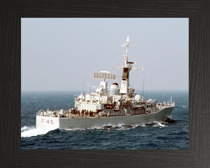 HMS Minerva F45 Leander Class Frigate April 1988 Starboard Quarter View Photo Print - Posters, Prints, & Visual Artwork - by Hampshire Prints (image 3 of 9)