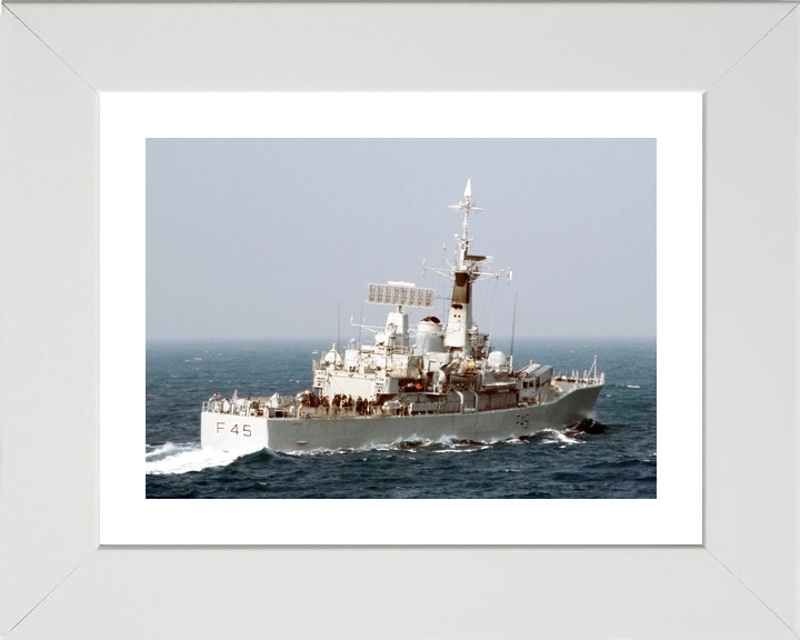 HMS Minerva F45 Leander Class Frigate April 1988 Starboard Quarter View Photo Print - Posters, Prints, & Visual Artwork - by Hampshire Prints (image 4 of 9)