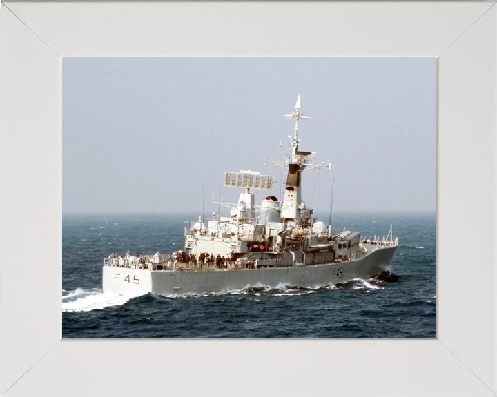 HMS Minerva F45 Leander Class Frigate April 1988 Starboard Quarter View Photo Print - Posters, Prints, & Visual Artwork - by Hampshire Prints (image 5 of 9)
