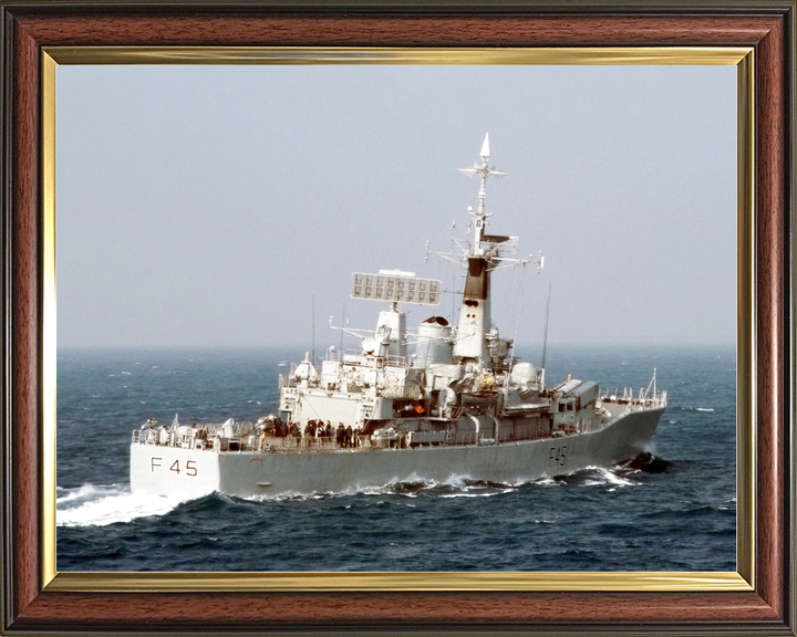 HMS Minerva F45 Leander Class Frigate April 1988 Starboard Quarter View Photo Print - Posters, Prints, & Visual Artwork - by Hampshire Prints (image 9 of 9)