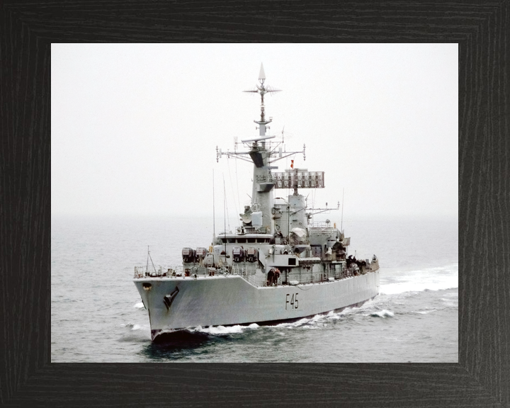 HMS Minerva F45 Leander Class Frigate April 1988 Port Bow View Photo Print - Posters, Prints, & Visual Artwork - by Hampshire Prints (image 3 of 9)