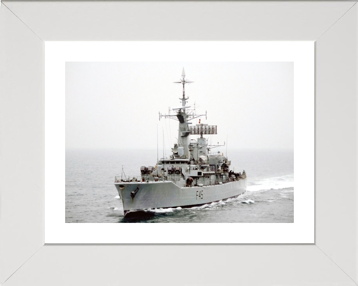 HMS Minerva F45 Leander Class Frigate April 1988 Port Bow View Photo Print - Posters, Prints, & Visual Artwork - by Hampshire Prints (image 4 of 9)