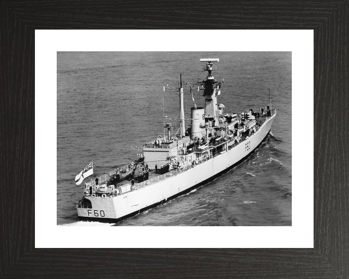 HMS Jupiter F60 Leander Class Frigate Starboard Quarter View Photo Print - Posters, Prints, & Visual Artwork - by Hampshire Prints (image 2 of 9)