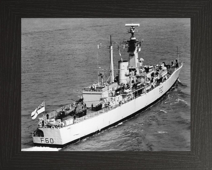 HMS Jupiter F60 Leander Class Frigate Starboard Quarter View Photo Print - Posters, Prints, & Visual Artwork - by Hampshire Prints (image 3 of 9)