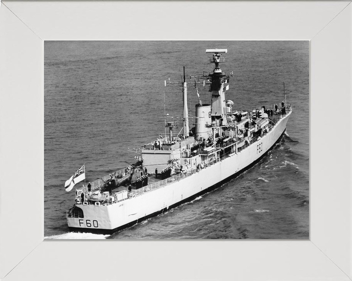 HMS Jupiter F60 Leander Class Frigate Starboard Quarter View Photo Print - Posters, Prints, & Visual Artwork - by Hampshire Prints (image 5 of 9)