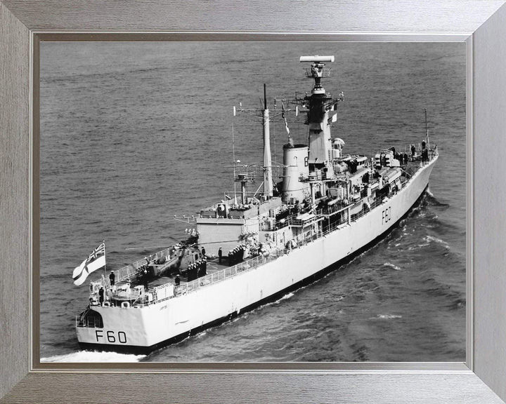HMS Jupiter F60 Leander Class Frigate Starboard Quarter View Photo Print - Posters, Prints, & Visual Artwork - by Hampshire Prints (image 7 of 9)