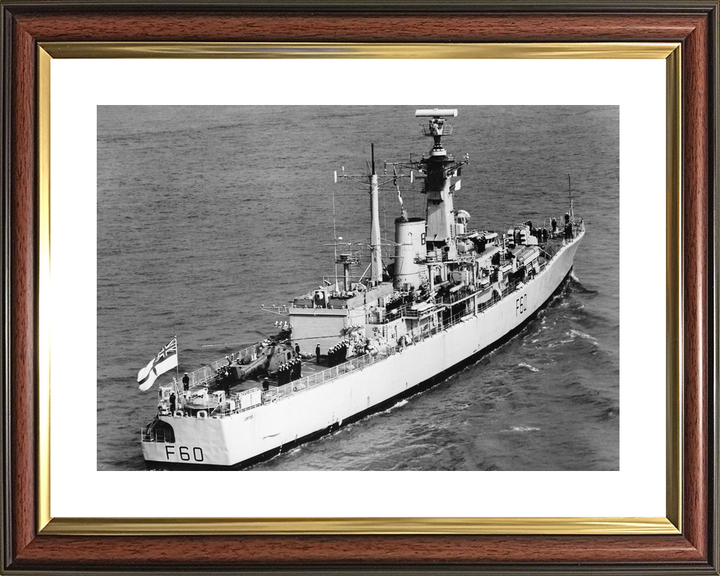 HMS Jupiter F60 Leander Class Frigate Starboard Quarter View Photo Print - Posters, Prints, & Visual Artwork - by Hampshire Prints (image 8 of 9)