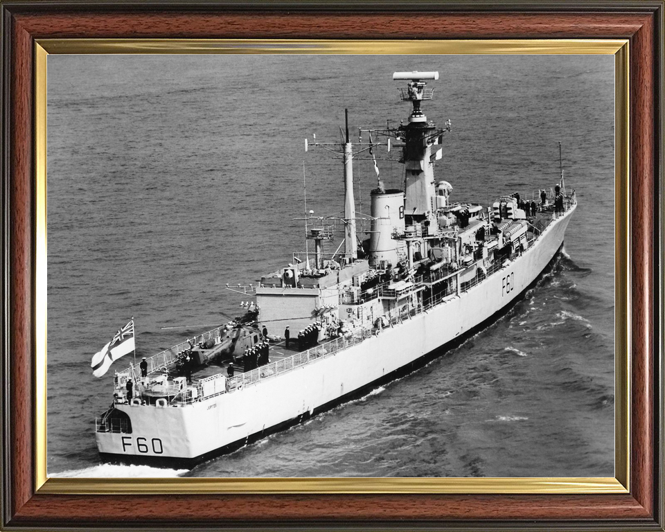 HMS Jupiter F60 Leander Class Frigate Starboard Quarter View Photo Print - Posters, Prints, & Visual Artwork - by Hampshire Prints (image 9 of 9)