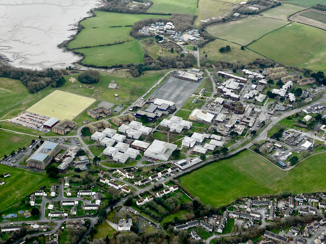 HMS Raleigh Torpoint Cornwall 2005 Aerial Photo Print - Posters, Prints, & Visual Artwork - by Hampshire Prints (image 1 of 9)