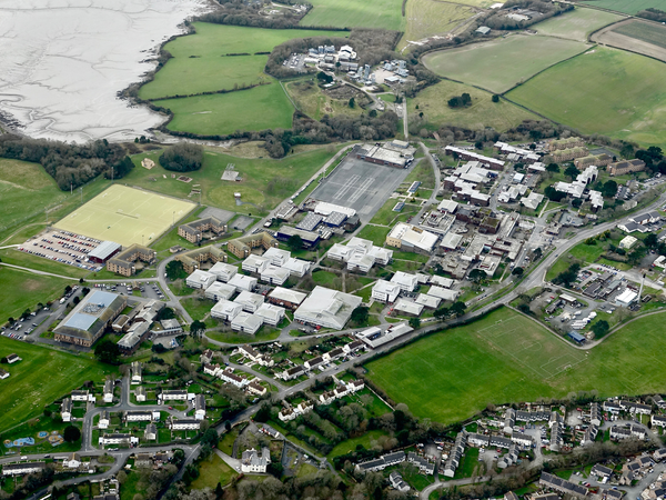 HMS Raleigh Torpoint Cornwall 2005 Aerial
