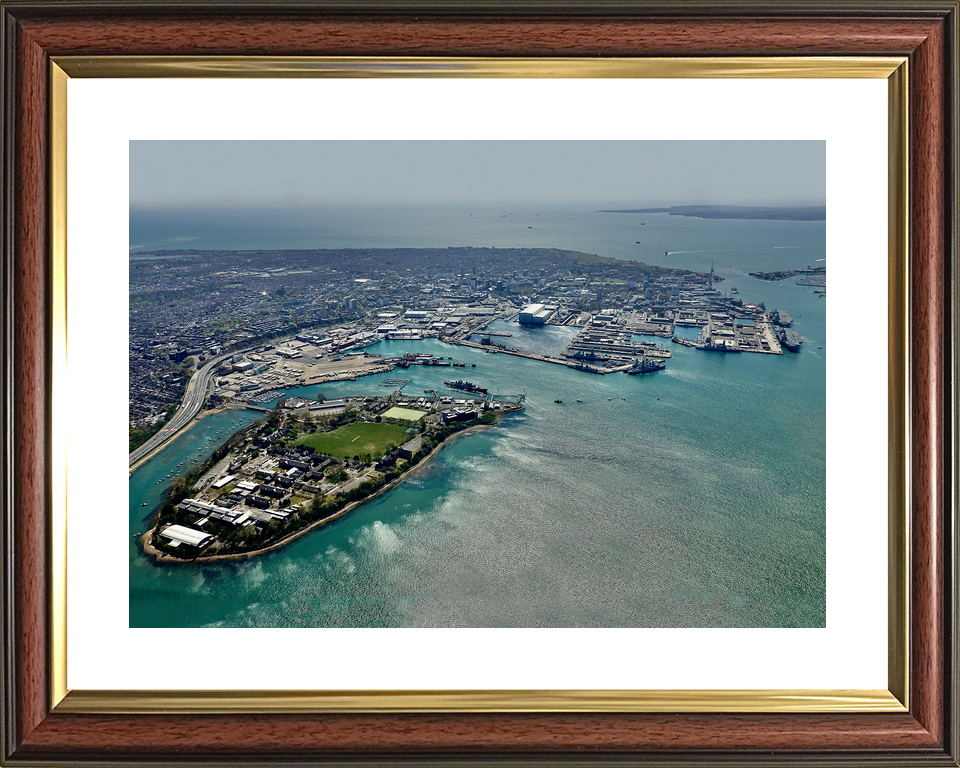 HMS Excellent Portsmouth (Whale Island) 2014 Aerial Photo Print - Posters, Prints, & Visual Artwork - by Hampshire Prints (image 8 of 9)