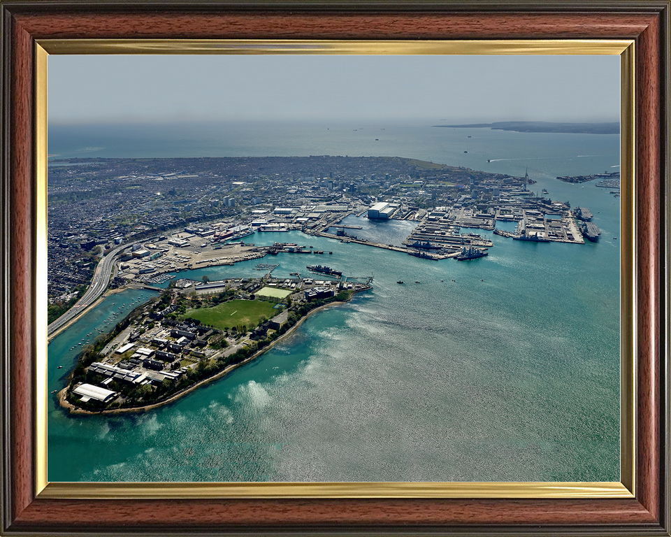HMS Excellent Portsmouth (Whale Island) 2014 Aerial Photo Print - Posters, Prints, & Visual Artwork - by Hampshire Prints (image 9 of 9)