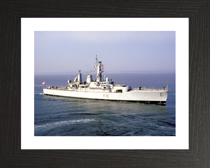 HMS Galatea (F18) Royal Navy Leander Class Frigate Entering Harbour Photo Print Wall Art Decor - Posters, Prints, & Visual Artwork - by Hampshire Prints (image 2 of 9)