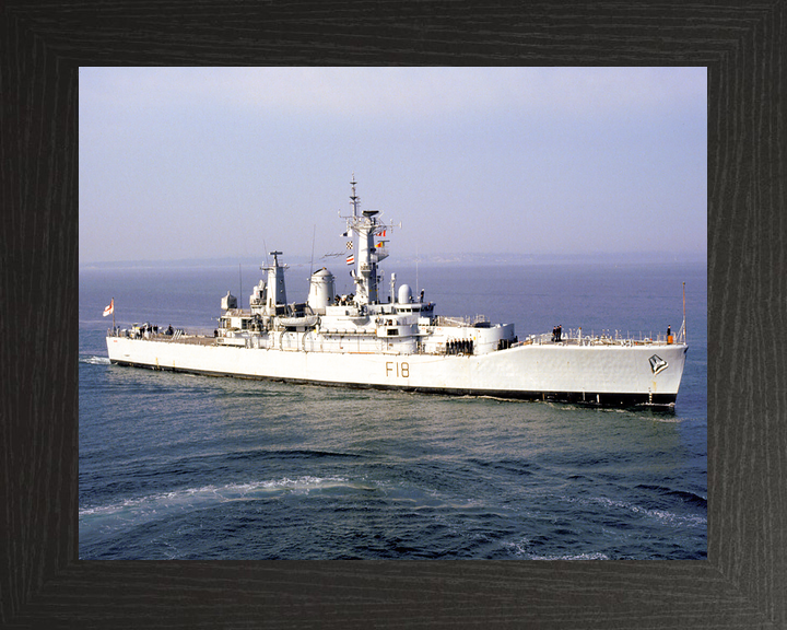 HMS Galatea (F18) Royal Navy Leander Class Frigate Entering Harbour Photo Print Wall Art Decor - Posters, Prints, & Visual Artwork - by Hampshire Prints (image 3 of 9)