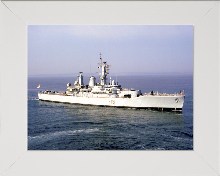 HMS Galatea (F18) Royal Navy Leander Class Frigate Entering Harbour Photo Print Wall Art Decor - Posters, Prints, & Visual Artwork - by Hampshire Prints (image 5 of 9)