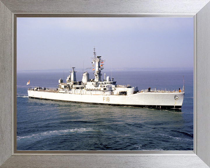 HMS Galatea (F18) Royal Navy Leander Class Frigate Entering Harbour Photo Print Wall Art Decor - Posters, Prints, & Visual Artwork - by Hampshire Prints (image 7 of 9)