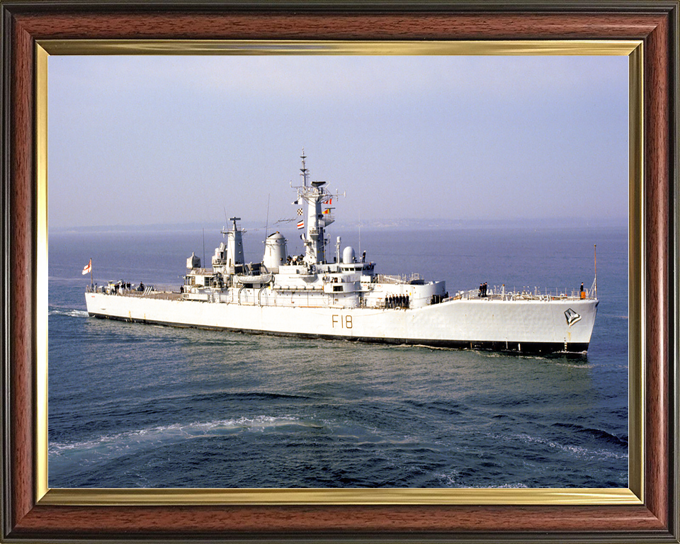 HMS Galatea (F18) Royal Navy Leander Class Frigate Entering Harbour Photo Print Wall Art Decor - Posters, Prints, & Visual Artwork - by Hampshire Prints (image 9 of 9)
