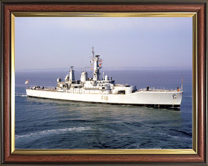 HMS Galatea (F18) Royal Navy Leander Class Frigate Entering Harbour Photo Print Wall Art Decor - Posters, Prints, & Visual Artwork - by Hampshire Prints (image 9 of 9)