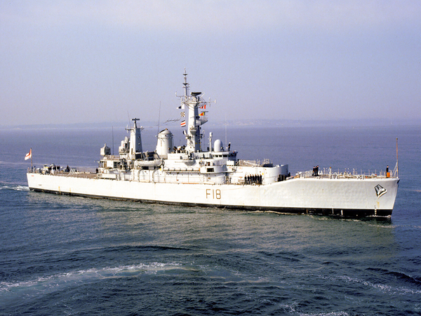 HMS Galatea F18 Leander Class Frigate June 1984