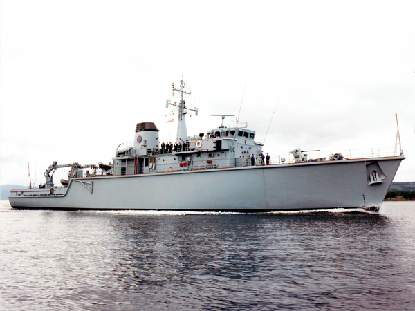 HMS Brecon M29 Hunt Class Mine Warfare Vessel January 2004