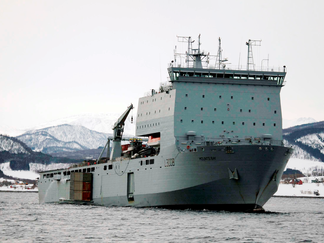 RFA Mounts Bay L3008 Bay Class Ship February 2010