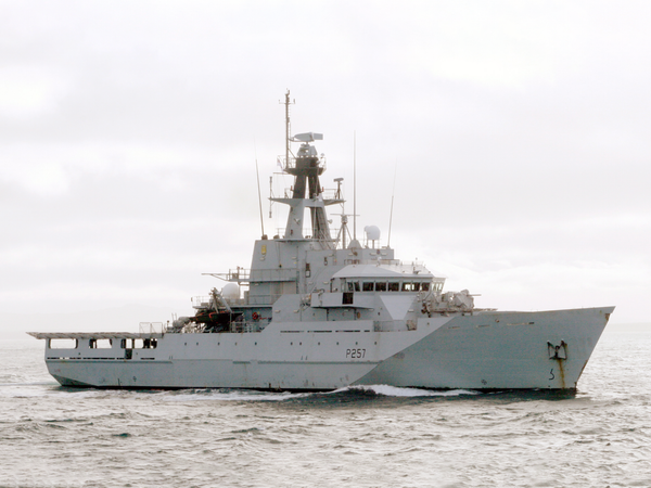 HMS Clyde P257 River Class Patrol Vessel 18 July 2011