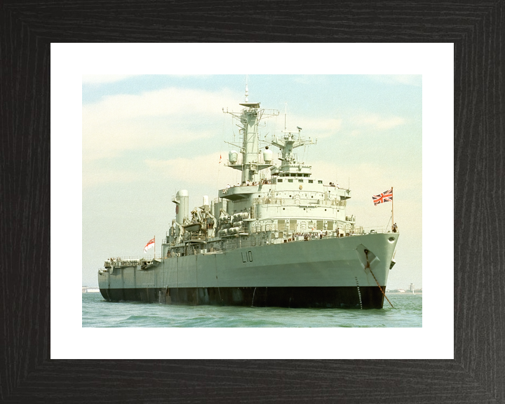 HMS Fearless (L10) Royal Navy Fearless Class Landing Platform Dock At Anchor Photo Print Wall Art Decor - Posters, Prints, & Visual Artwork - by Hampshire Prints (image 2 of 9)