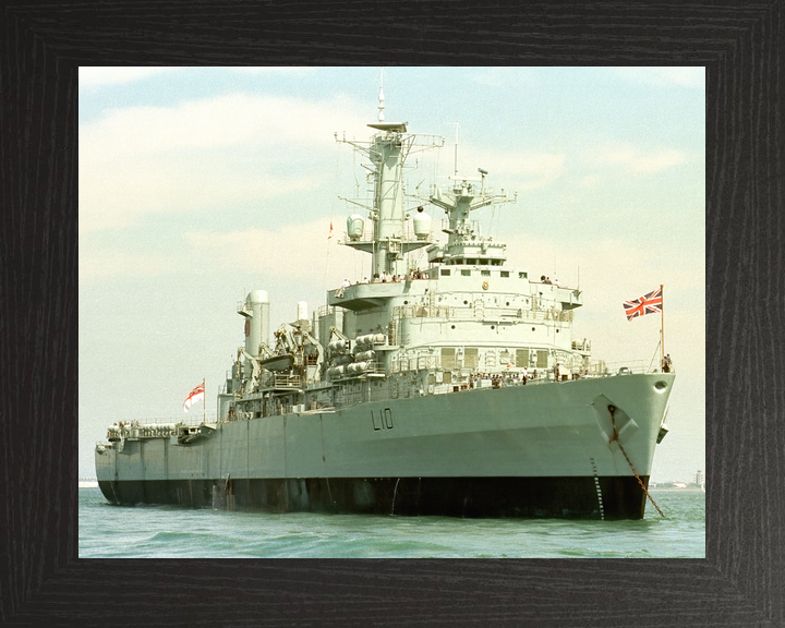 HMS Fearless (L10) Royal Navy Fearless Class Landing Platform Dock At Anchor Photo Print Wall Art Decor - Posters, Prints, & Visual Artwork - by Hampshire Prints (image 3 of 9)