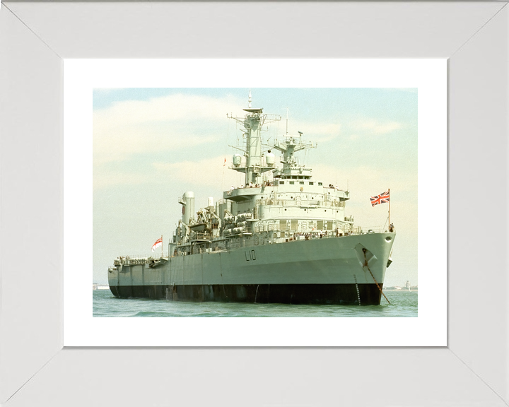 HMS Fearless (L10) Royal Navy Fearless Class Landing Platform Dock At Anchor Photo Print Wall Art Decor - Posters, Prints, & Visual Artwork - by Hampshire Prints (image 4 of 9)