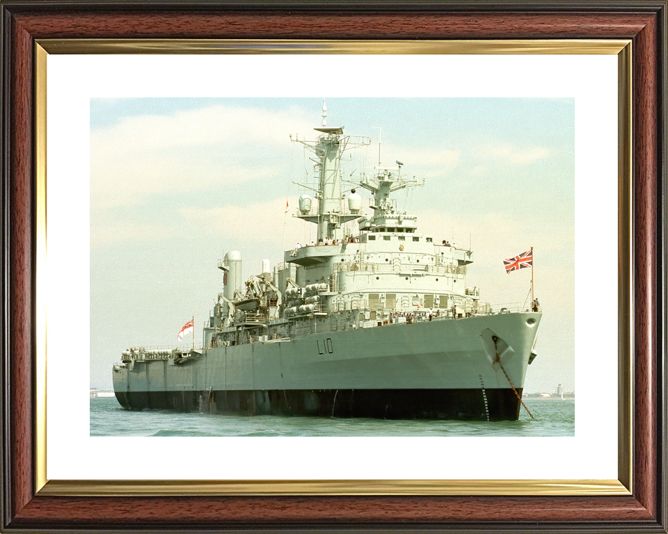 HMS Fearless (L10) Royal Navy Fearless Class Landing Platform Dock At Anchor Photo Print Wall Art Decor - Posters, Prints, & Visual Artwork - by Hampshire Prints (image 8 of 9)