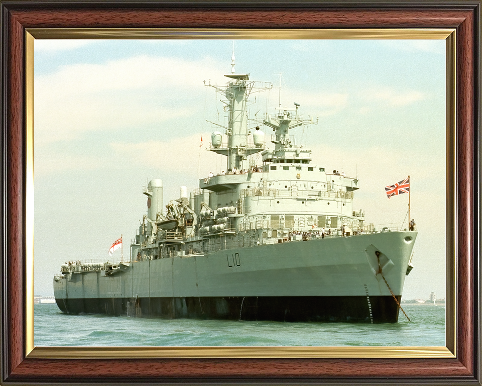 HMS Fearless (L10) Royal Navy Fearless Class Landing Platform Dock At Anchor Photo Print Wall Art Decor - Posters, Prints, & Visual Artwork - by Hampshire Prints (image 9 of 9)