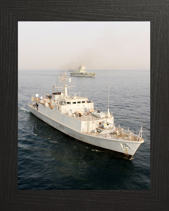 HMS Grimsby (M108) Royal Navy Sandown Class Minehunter Starboard Bow View Photo Print Naval Wall Art Decor - Posters, Prints, & Visual Artwork - by Hampshire Prints (image 3 of 9)