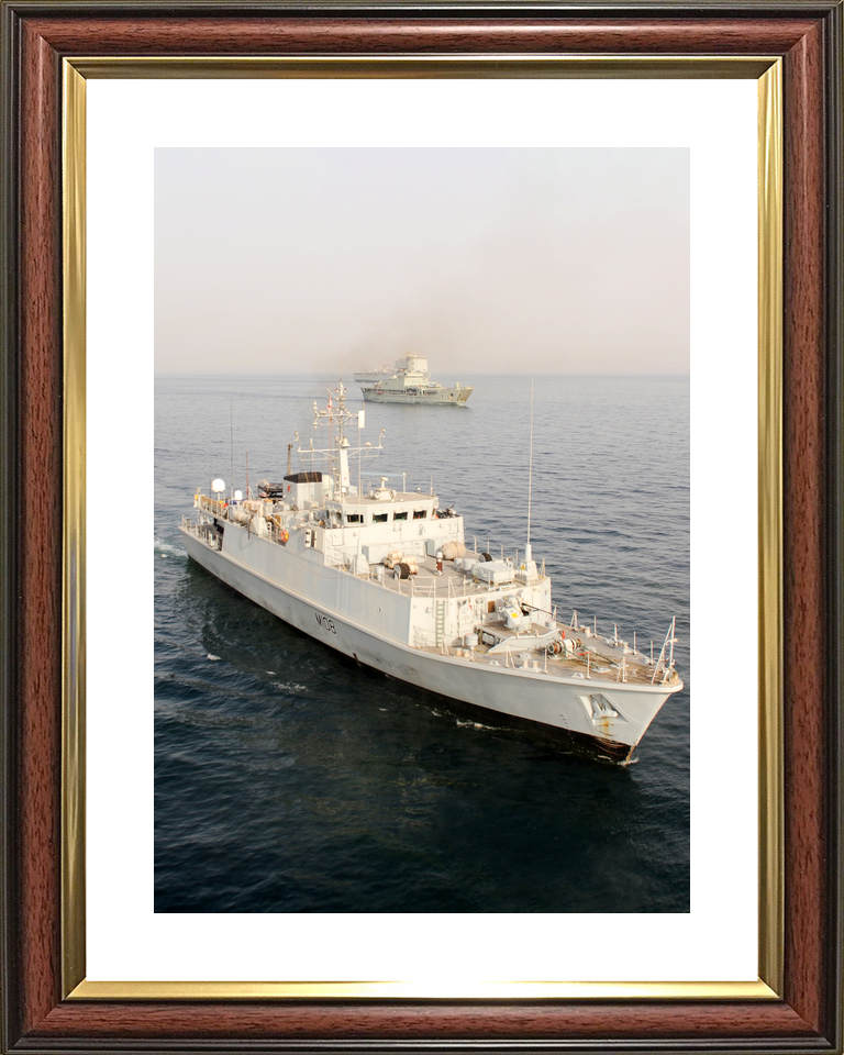 HMS Grimsby (M108) Royal Navy Sandown Class Minehunter Starboard Bow View Photo Print Naval Wall Art Decor - Posters, Prints, & Visual Artwork - by Hampshire Prints (image 8 of 9)