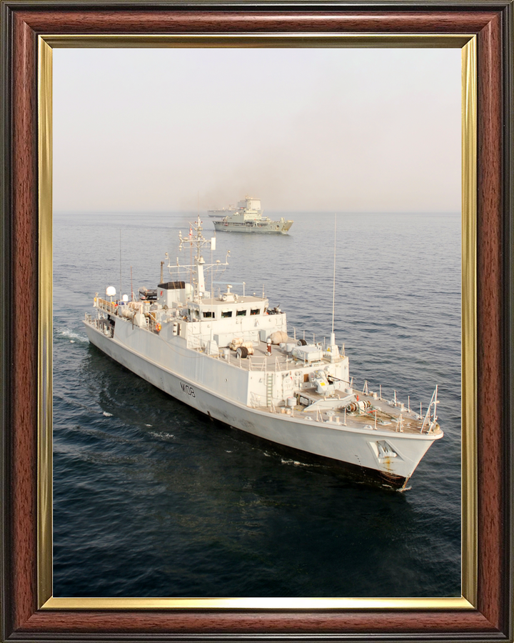 HMS Grimsby (M108) Royal Navy Sandown Class Minehunter Starboard Bow View Photo Print Naval Wall Art Decor - Posters, Prints, & Visual Artwork - by Hampshire Prints (image 9 of 9)