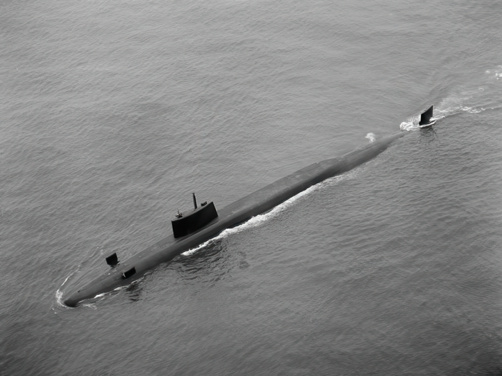 HMS Resolution S22 Resolution Class Submarine Aerial View