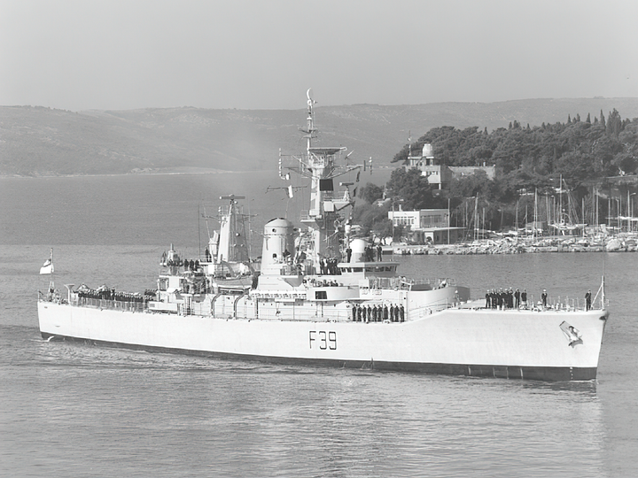 HMS Naiad F39 Leander Class Frigate 1983 Photo Print - Posters, Prints, & Visual Artwork - by Hampshire Prints (image 1 of 9)