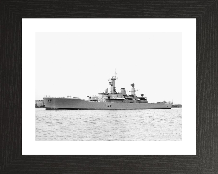 HMS Naiad F39 Leander Class Frigate Port Side View Photo Print - Posters, Prints, & Visual Artwork - by Hampshire Prints (image 2 of 9)