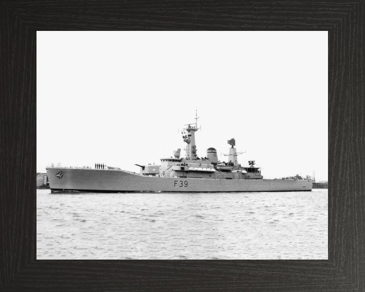 HMS Naiad F39 Leander Class Frigate Port Side View Photo Print - Posters, Prints, & Visual Artwork - by Hampshire Prints (image 3 of 9)