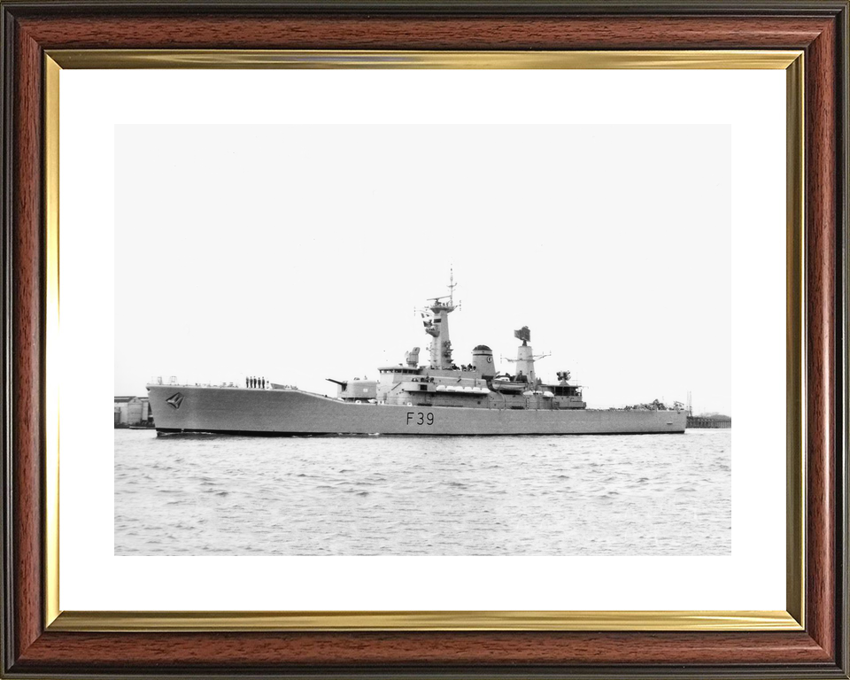 HMS Naiad F39 Leander Class Frigate Port Side View Photo Print - Posters, Prints, & Visual Artwork - by Hampshire Prints (image 8 of 9)