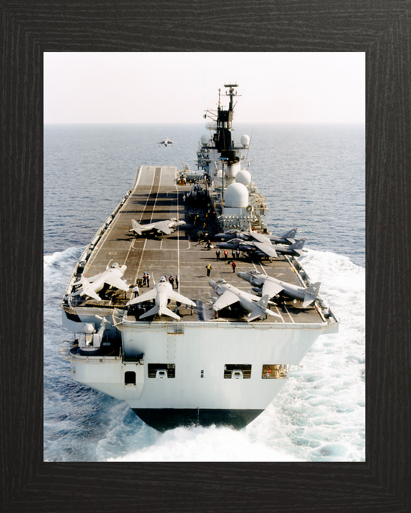 HMS Illustrious (R06) Royal Navy Invincible Class Aircraft Carrier Stern View Photo Print Wall Art Decor - Posters, Prints, & Visual Artwork - by Hampshire Prints (image 3 of 9)