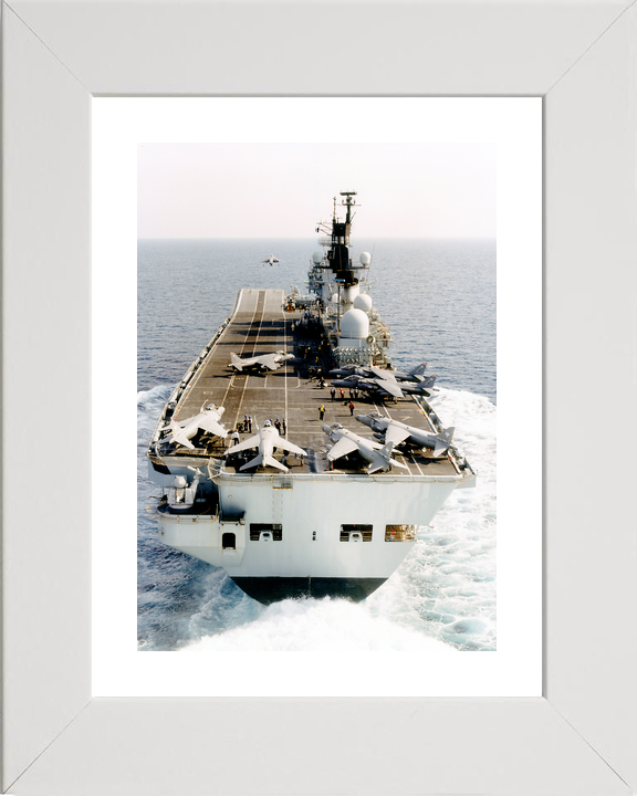 HMS Illustrious (R06) Royal Navy Invincible Class Aircraft Carrier Stern View Photo Print Wall Art Decor - Posters, Prints, & Visual Artwork - by Hampshire Prints (image 4 of 9)