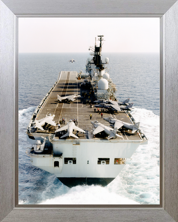 HMS Illustrious (R06) Royal Navy Invincible Class Aircraft Carrier Stern View Photo Print Wall Art Decor - Posters, Prints, & Visual Artwork - by Hampshire Prints (image 7 of 9)