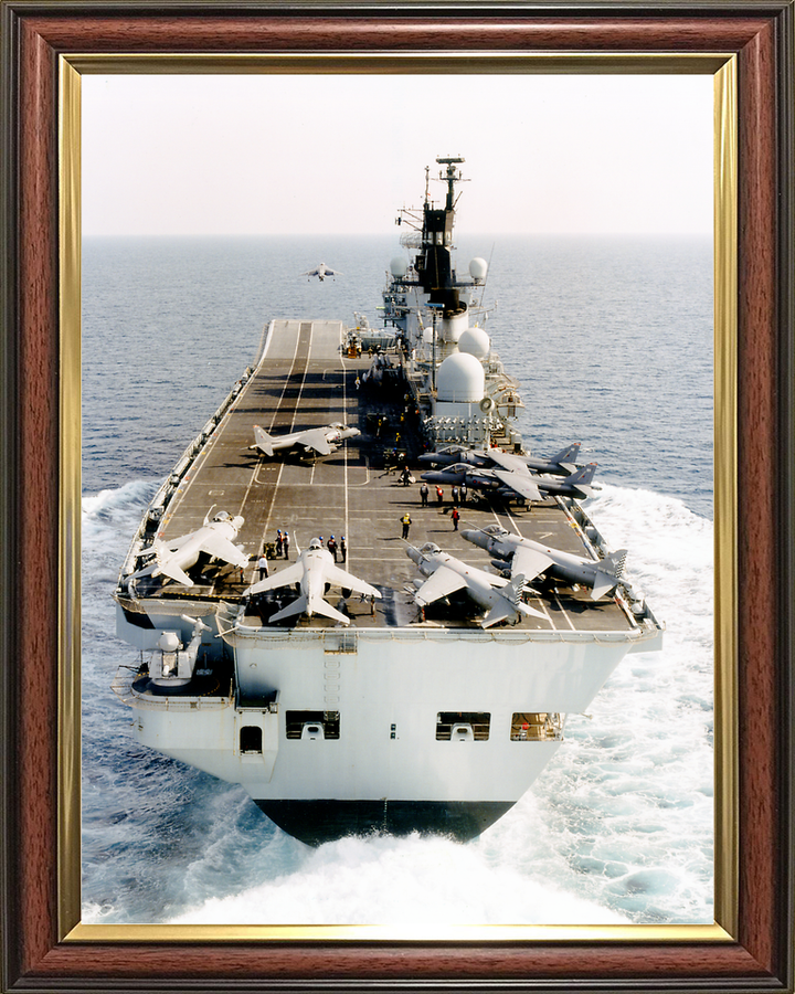 HMS Illustrious (R06) Royal Navy Invincible Class Aircraft Carrier Stern View Photo Print Wall Art Decor - Posters, Prints, & Visual Artwork - by Hampshire Prints (image 9 of 9)