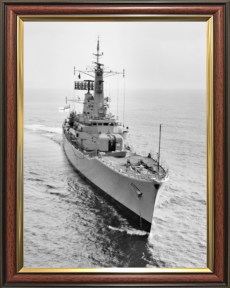 HMS Euryalus (F15) Royal Navy Leander Class Frigate Starboard Bow View Photo Print Wall Art Decor - Posters, Prints, & Visual Artwork - by Hampshire Prints (image 9 of 9)