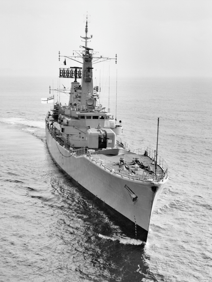HMS Euryalus (F15) Royal Navy Leander Class Frigate Starboard Bow View Photo Print Wall Art Decor - Posters, Prints, & Visual Artwork - by Hampshire Prints (image 1 of 9)