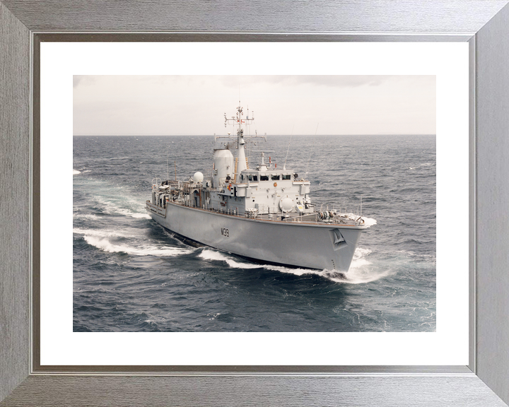 HMS Hurworth (M39) Royal Navy Hunt Class Mine Warfare Vessel Underway Photo Print Wall Art Decor - Posters, Prints, & Visual Artwork - by Hampshire Prints (image 6 of 9)